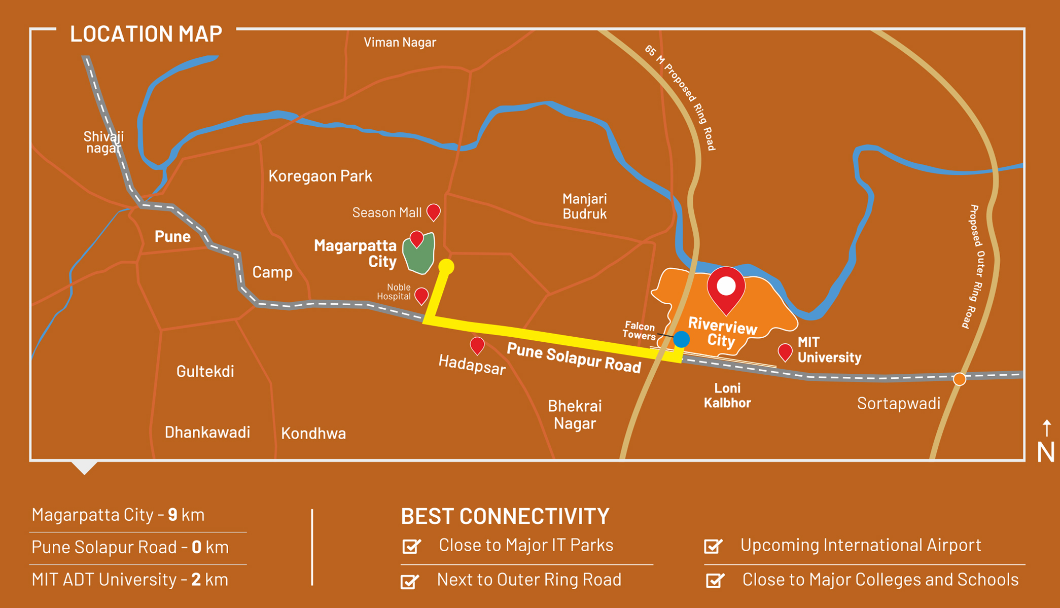 Riverview City Hornbill Heights Location Map